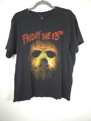 Horror Themed: Friday the 13th Jason T-Shirt Voorhees Men&#39;s Large Black - VG