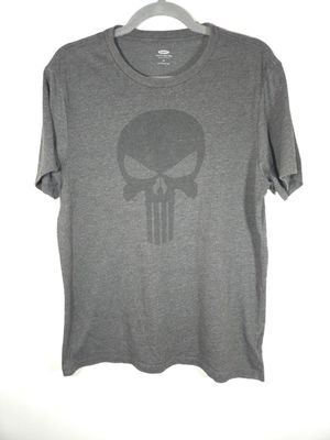 The Punisher Logo Men&#39;s Medium Graphic T-Shirt Grey  - VG