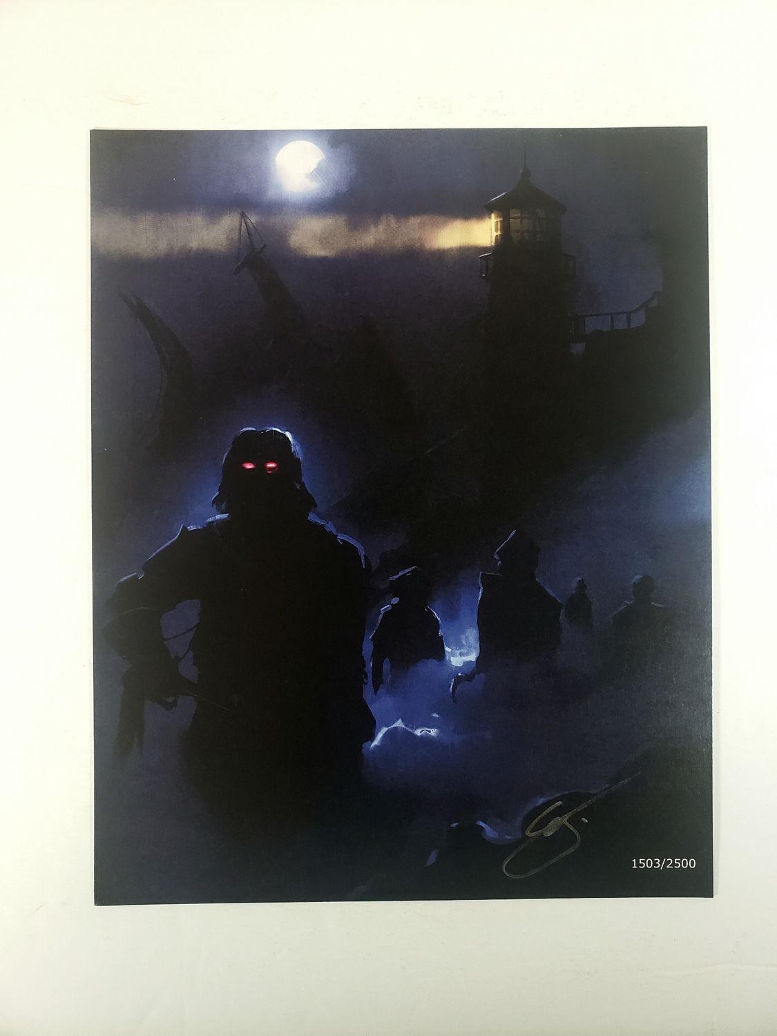 Horror Art Print 8x10 - The Fog 1503/2500 SIGNED by artist with BAM! COA