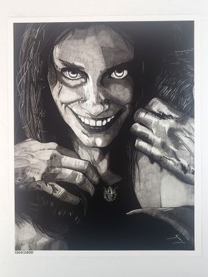 Horror Art Print 8x10 - Evil Dead Rise (Beth&#39;s Smile) 1569/2400