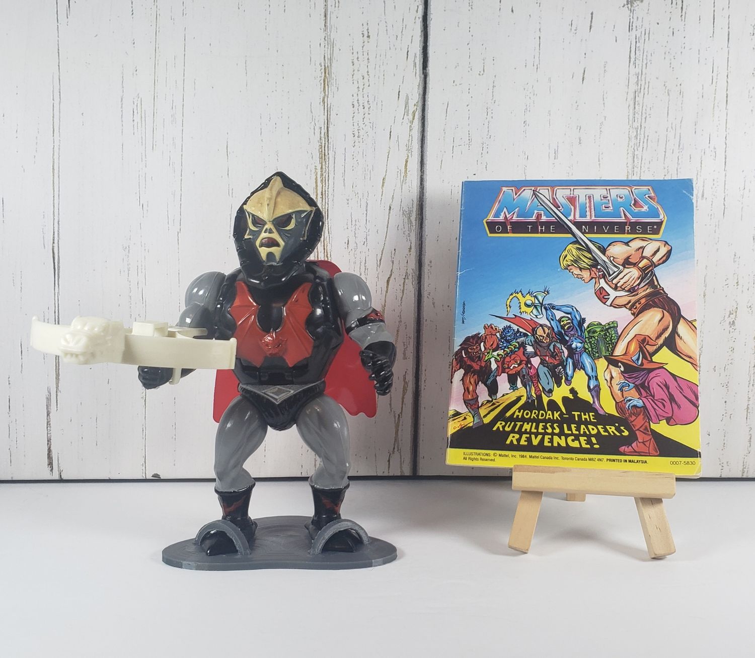 1987 Buzz Saw Hordak Complete MOTU Action Figure with Mini Comic Mattel