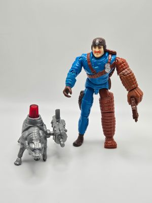 1988 Officer Bowzer and Blitz Complete Cops &#39;n Crooks Action Figure Hasbro