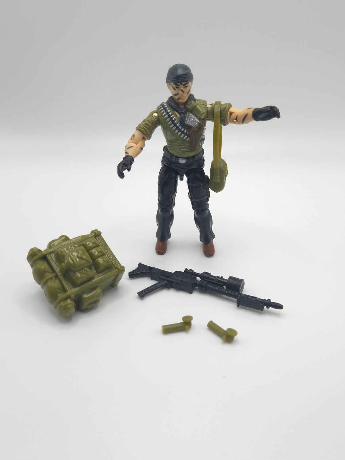 Figurine d&#39;action Tunnel Rat complète de 1987 G.I. Joe par Hasbro