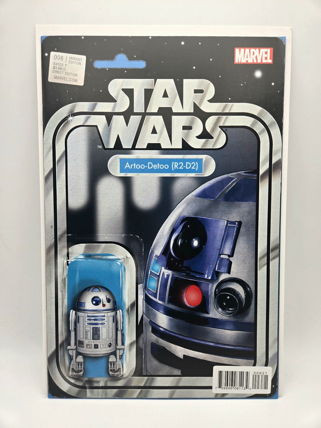 Star Wars issue #6: Artoo-Detoo (R2-D2) Action Figure Variant - Marvel Comics (VF/NM)