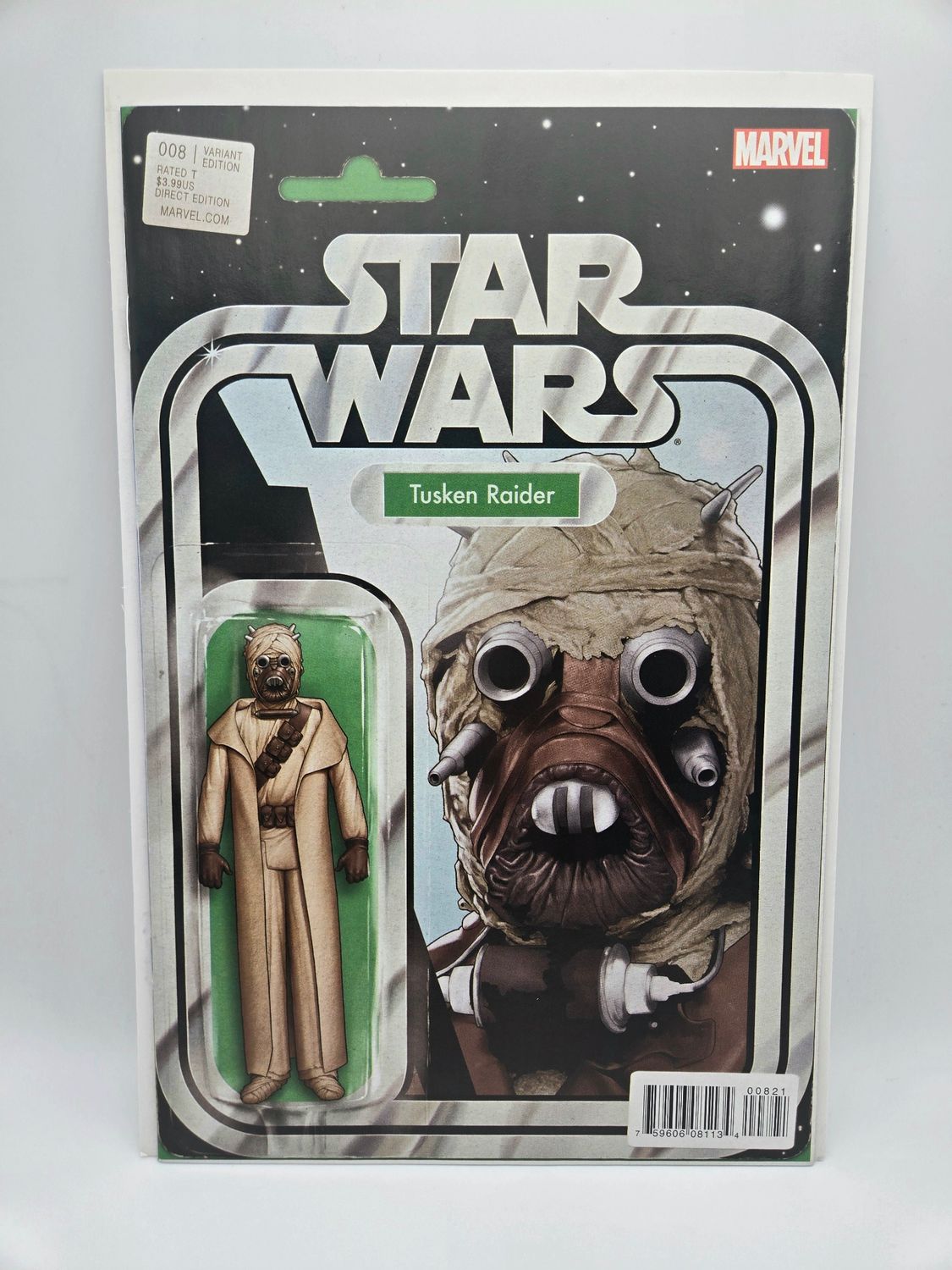Star Wars issue #8: Tusken Raider Action Figure Variant - Marvel Comics - COPY #1 (VF/NM)