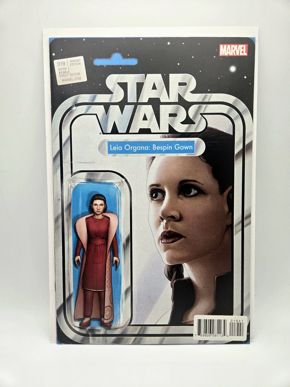 Star Wars issue #19 - Leia Organa: Bespin Gown Action Figure Variant - Marvel Comics (VF/NM)