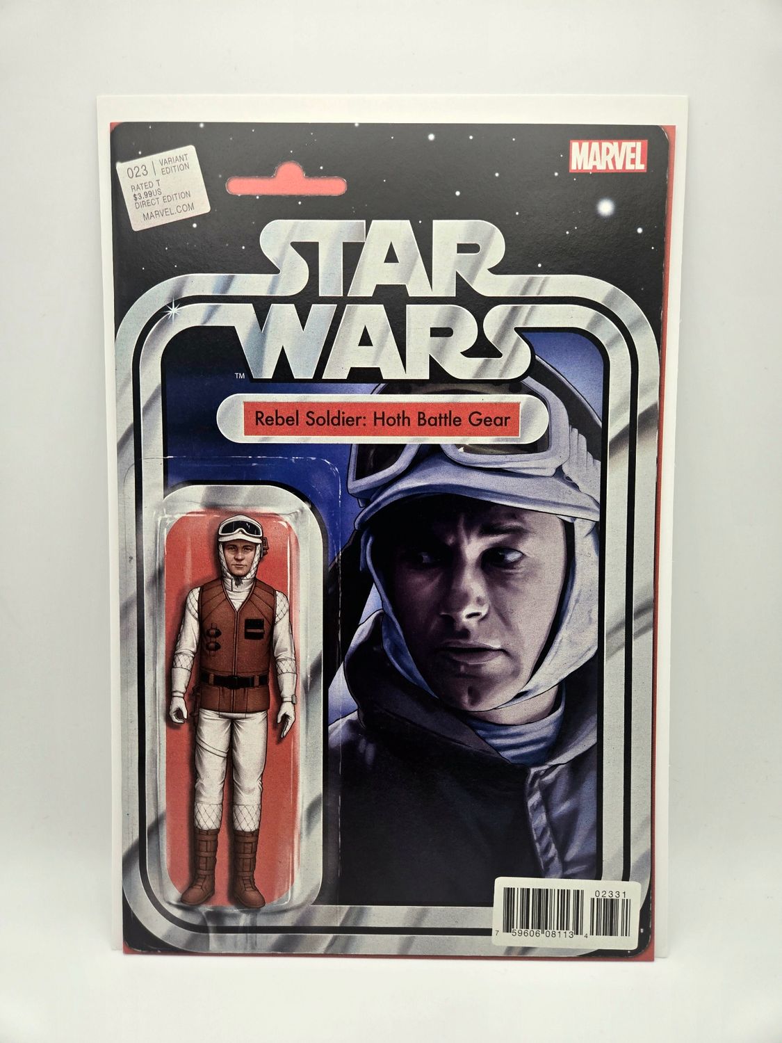 Star Wars issue #23 - Rebel Soldier: Hoth Battle Gear Action Figure Variant - Marvel Comics (VF/NM)