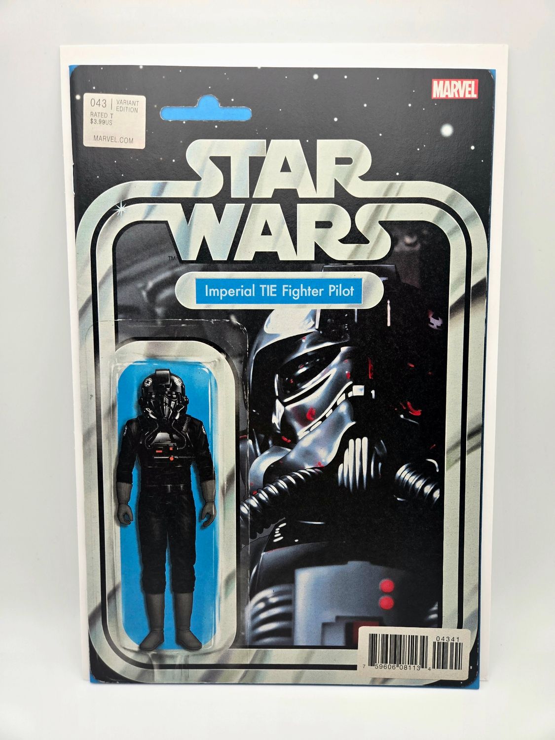 Star Wars issue #43: Imperial TIE Fighter Pilot Action Figure Variant - Marvel Comics (VF/NM)