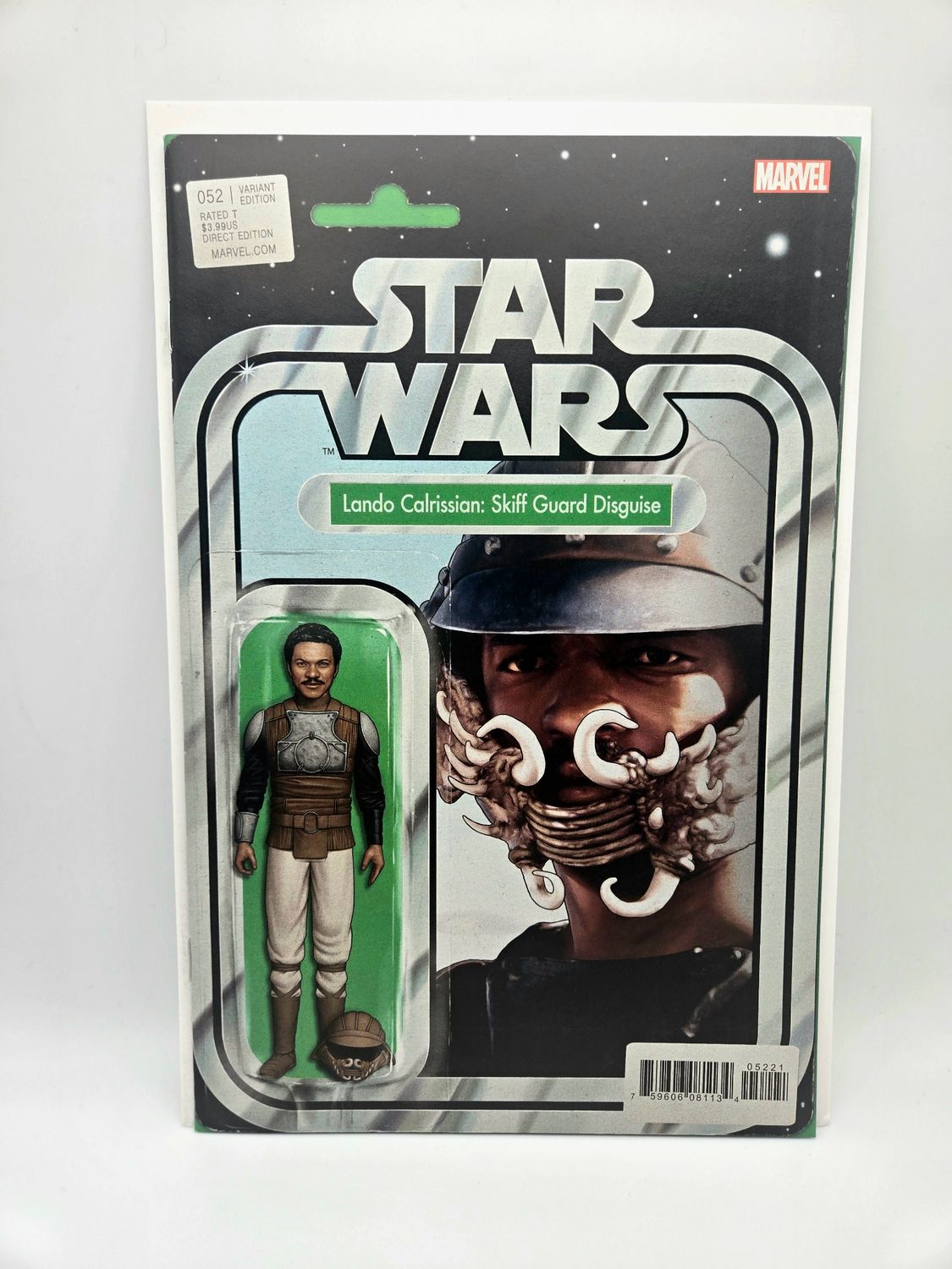 Star Wars issue #52 - Lando Calrissian: Skiff Guard Disguise Action Figure Variant - Marvel Comics (VF/NM)