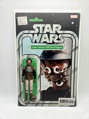 Star Wars issue #52 - Lando Calrissian: Skiff Guard Disguise Action Figure Variant - Marvel Comics (VF/NM)