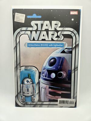 Star Wars issue #61: Artoo-Detoo (R2-D2) with lightsaber Action Figure Variant - Marvel Comics (VF/NM)