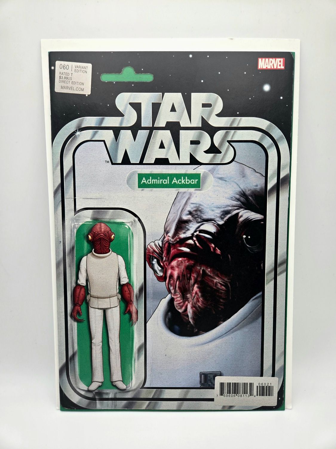 Star Wars issue #60: Admiral Ackbar Action Figure Variant - Marvel Comics (VF/NM)