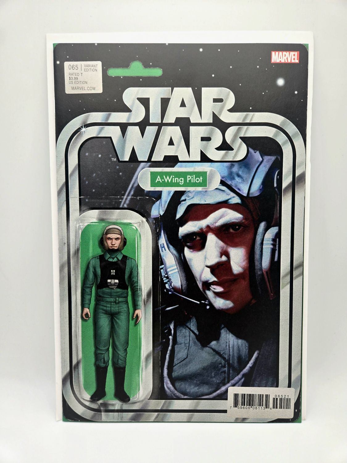 Star Wars issue #65: A-Wing Pilot Action Figure Variant - Marvel Comics (VF/NM)