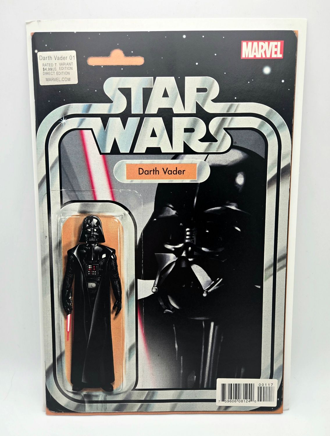 Star Wars Darth Vader issue #1: Darth Vader (1st app. of Black Krranstan) Action Figure Variant - Marvel Comics (G)