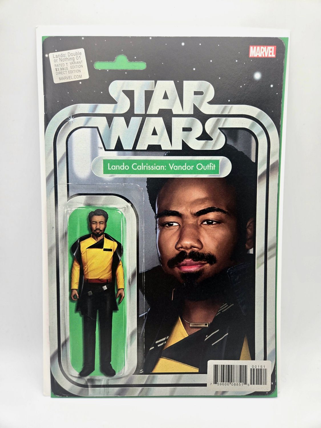 Star Wars Lando: Double or Nothing issue #1 - Lando Calrissian: Vandor Outfit Action Figure Variant - Marvel Comics (VF/NM)