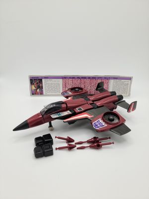 1985 Thrust Complete with filecard - Vintage G1 Transformers Hasbro