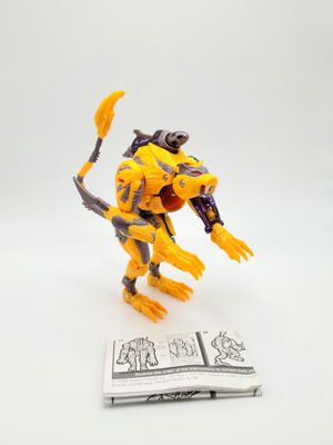 1999 Cheetor Transmetals 2 Complet avec Instructions - Transformers Beast Wars Vintage Hasbro