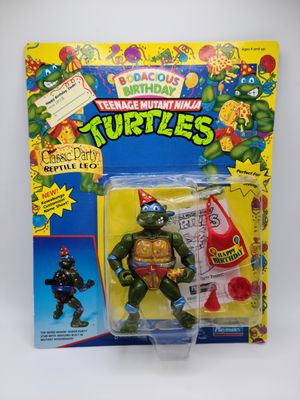 1992 Classic Party Reptile Leo Sealed Unpunched TMNT - Vintage Teenage Mutant Ninja Turtles Playmate