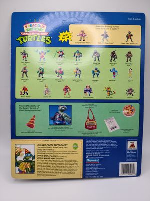 1992 Classic Party Reptile Leo Sealed Unpunched TMNT - Vintage Teenage Mutant Ninja Turtles Playmate