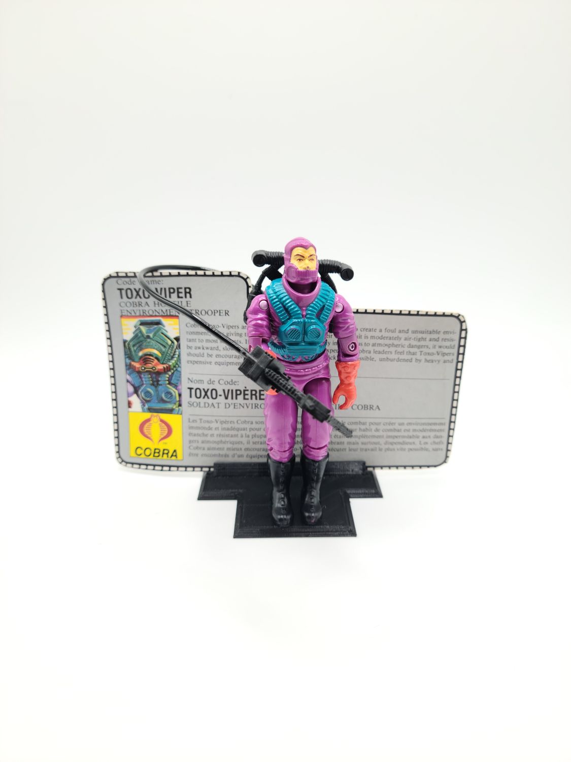 1988 Toxo-Viper (with file card) - vintage action figure G.I. Joe Hasbro