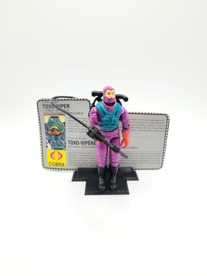 1988 Toxo-Viper (with file card) - vintage action figure G.I. Joe Hasbro