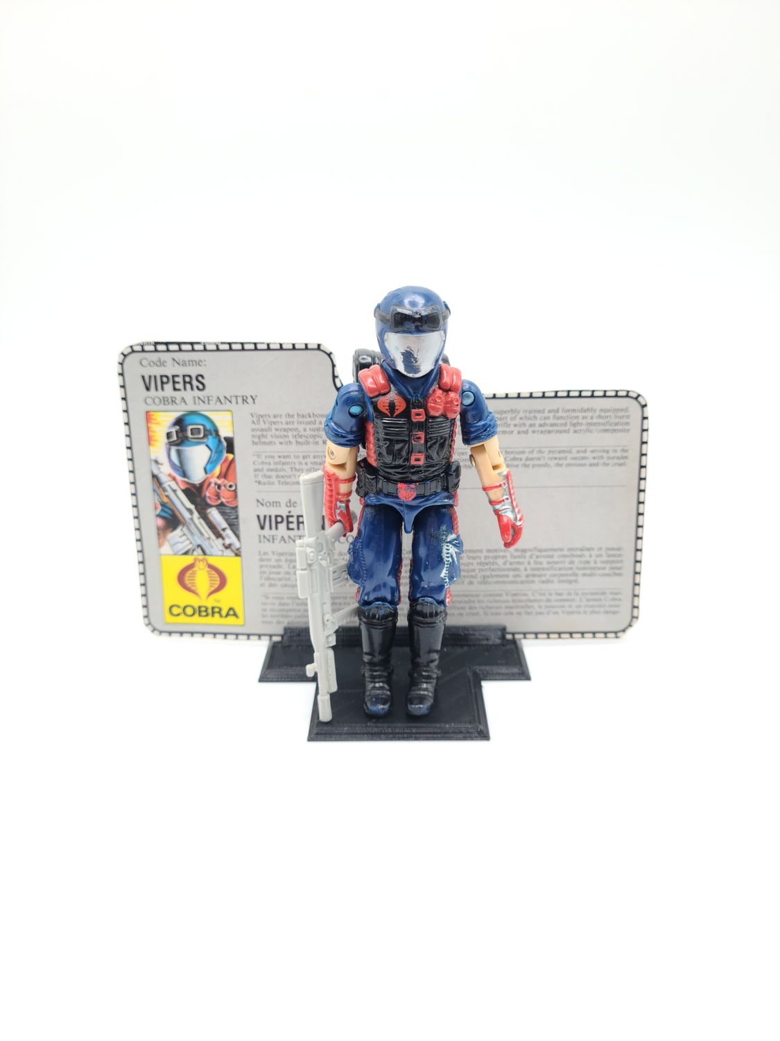 1986 Vipers (complete with file card) - vintage action figure G.I. Joe Hasbro