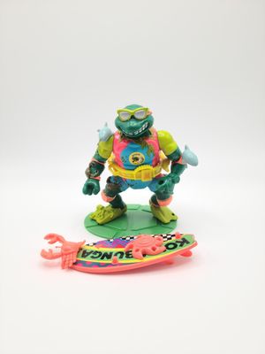 1990 Sewer Surfer Mike Complete - Teenage Mutant Ninja Turtles (TMNT) Vintage Action Figure