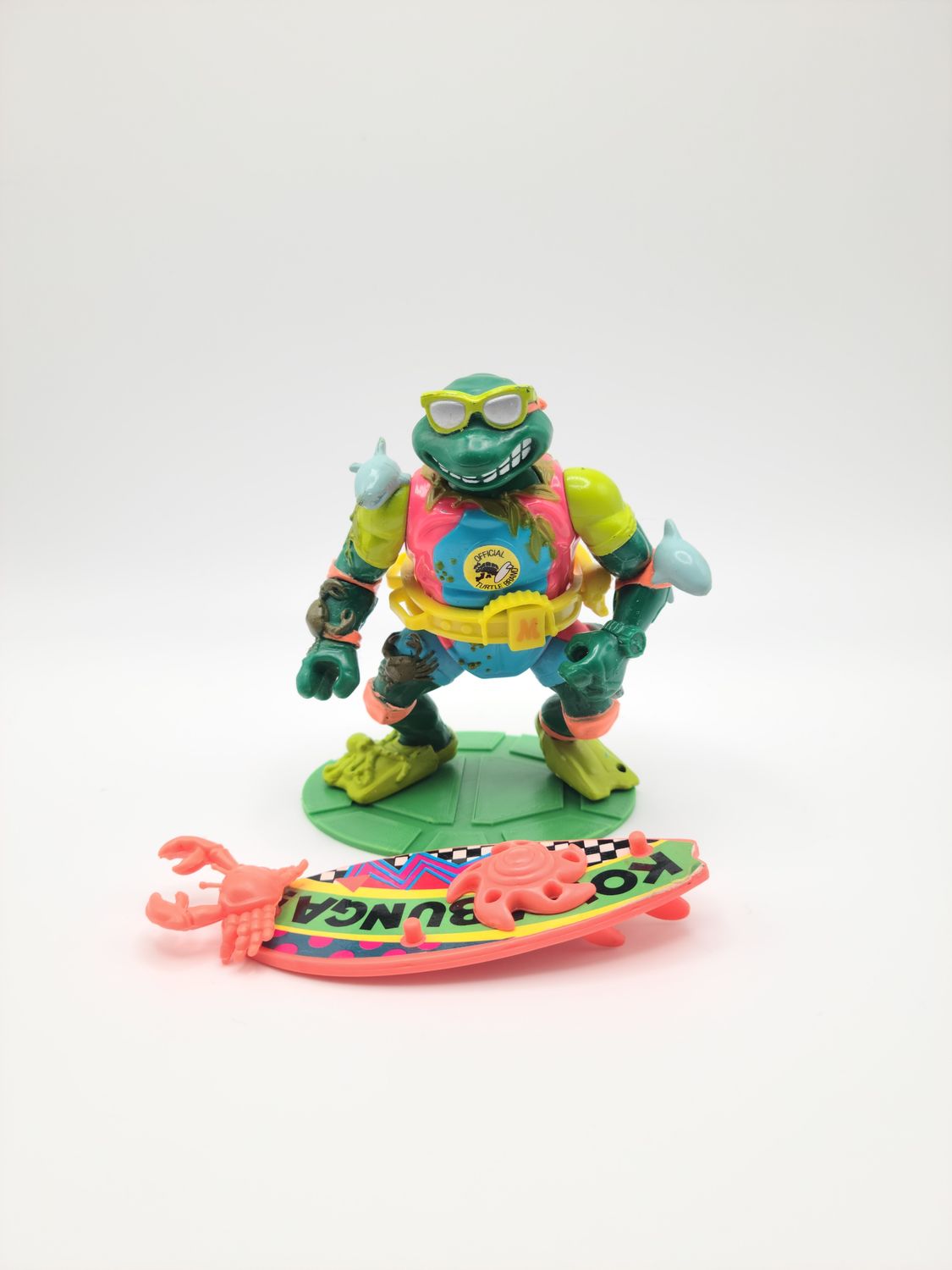1990 Sewer Surfer Mike Complete - Teenage Mutant Ninja Turtles (TMNT) Vintage Action Figure