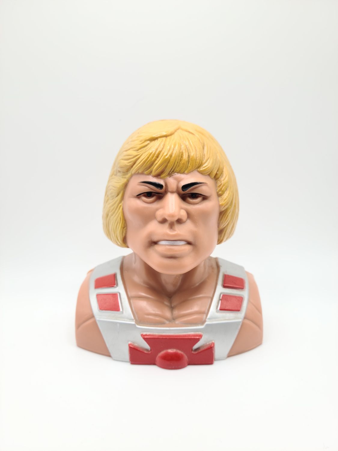 1984 He-Man Coin Bank (piggy bank) Masters Of The Universe (MOTU) Vintage Mattel