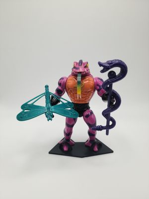 1986 Tung Lashor Complet - figurine d&#39;action Vintage Les Maîtres de l&#39;Univers (MOTU) Mattel