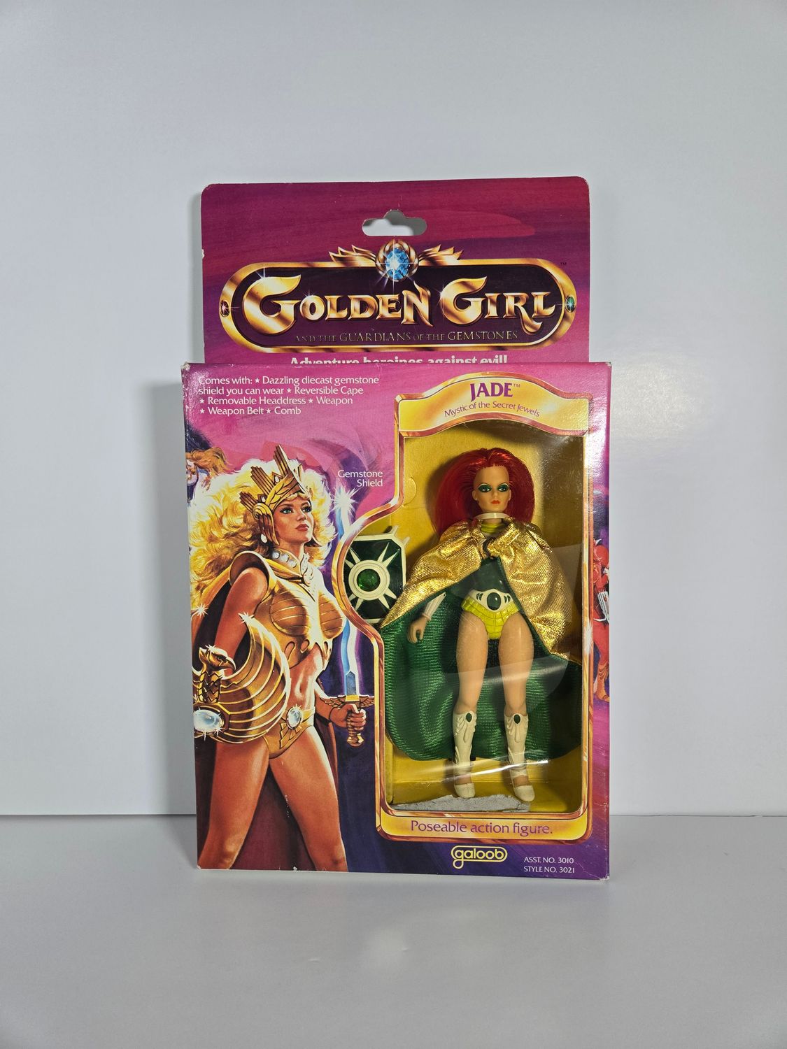1984 Jade (Mystic of the Secret Jewels) sealed Golden Girl action figure vintage