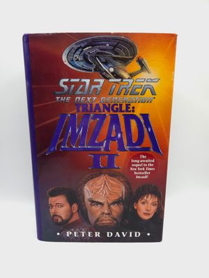1998 Star Trek The Next Generation Triangle: Imzadi II par Peter David - Livre à couverture rigide avec jaquette (ANGLAIS)