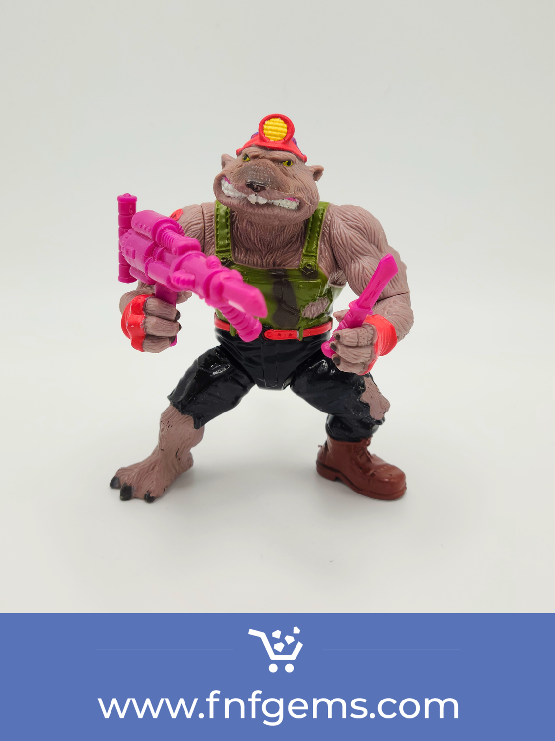 1991 Dirtbag (with 2 accessories) - Teenage Mutant Ninja Turtles (TMNT) Vintage Action Figure