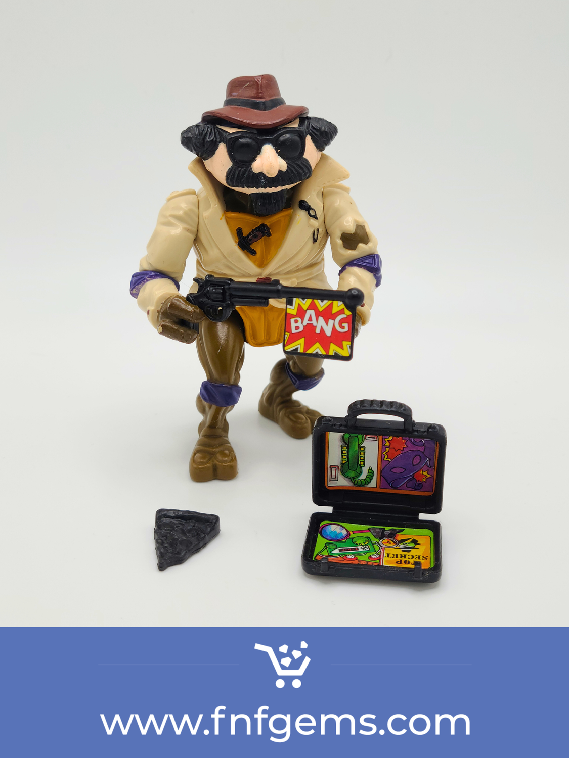 1990 Don, The Undercover Turtle Complete - Teenage Mutant Ninja Turtles (TMNT) Vintage Action Figure