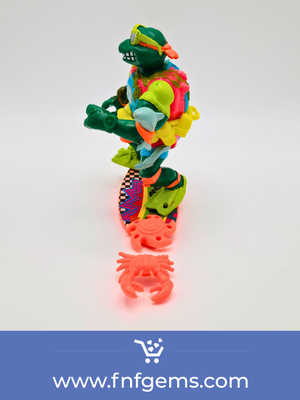 1990 Mike, The Sewer Surfer Complete - Teenage Mutant Ninja Turtles (TMNT) Vintage Action Figure