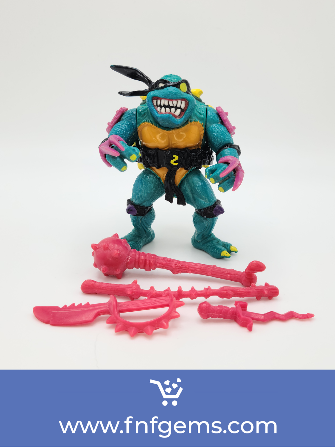 1990 Slash Complete - Teenage Mutant Ninja Turtles (TMNT) Vintage Action Figure