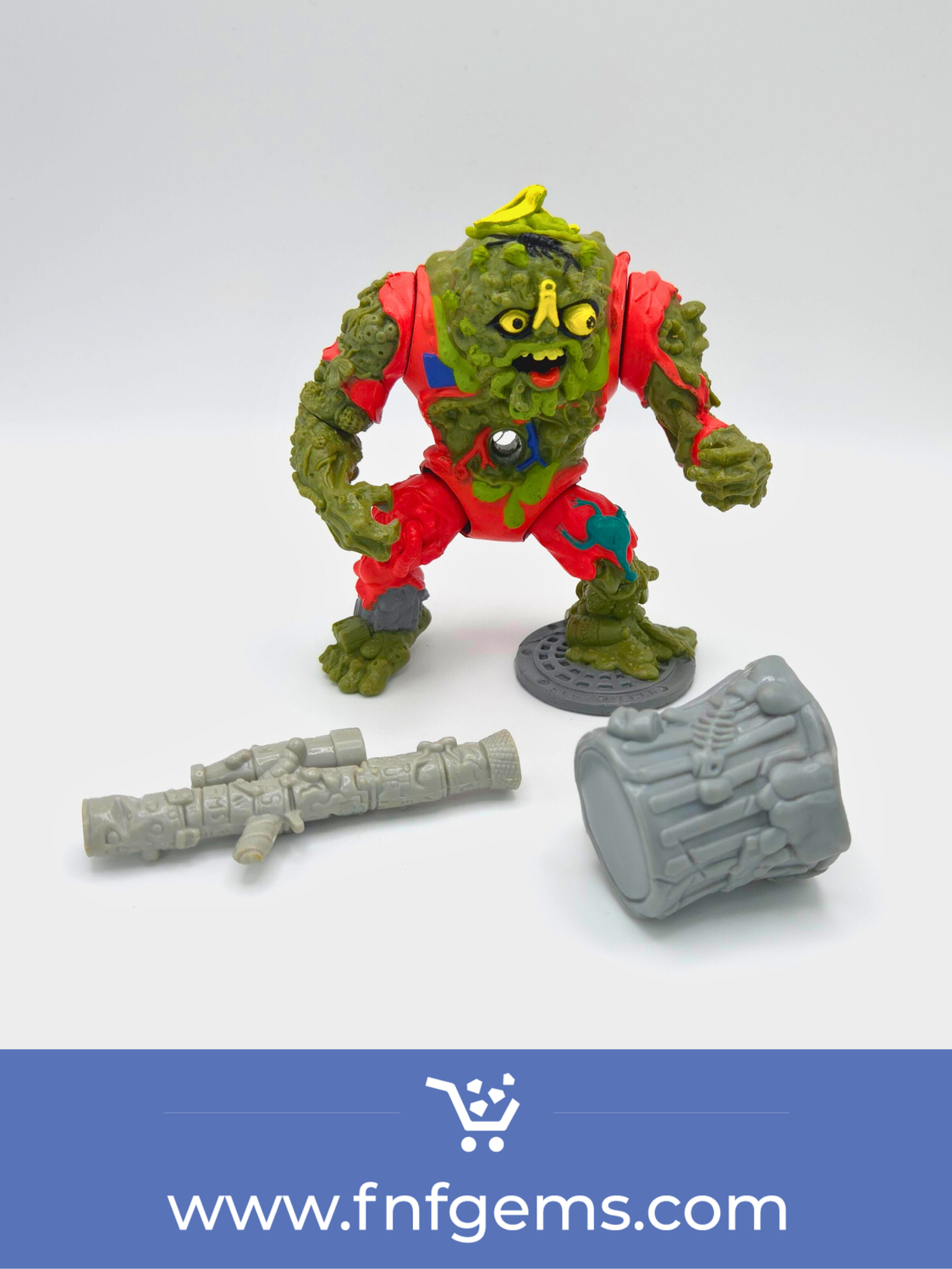 1990 Muckman (with 3 accessories) - Teenage Mutant Ninja Turtles (TMNT) vintage action figure
