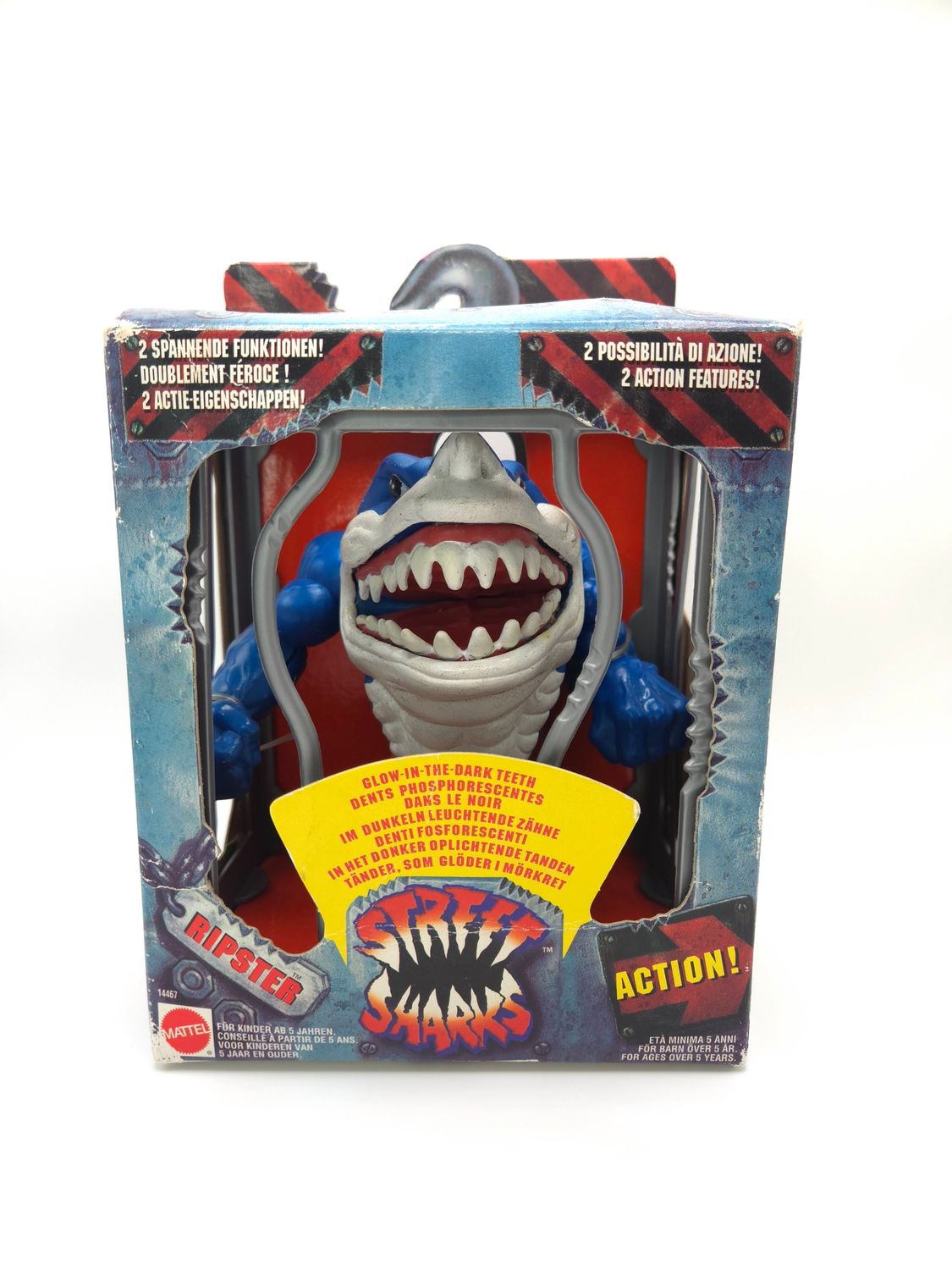 1994 Ripster de Street Sharks - figurine vintage dans sa boîte d&#39;origine