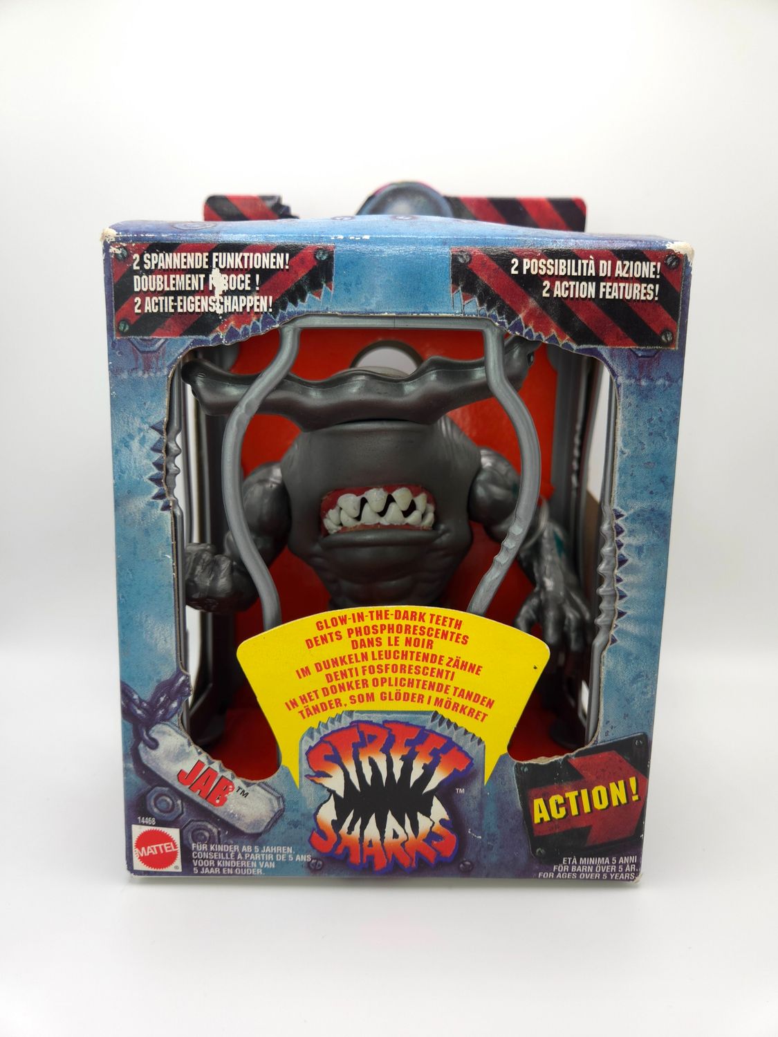 1994 Jab de Street Sharks - figurine vintage dans sa boîte d&#39;origine
