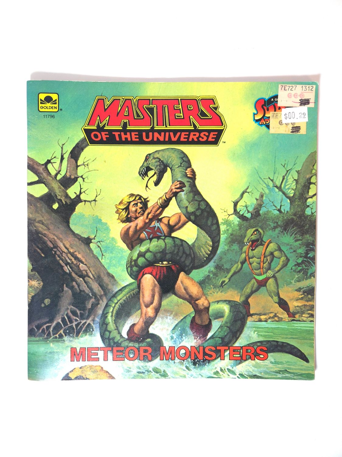 1985 Meteor Monsters (11796) by Golden Book - vintage MOTU He-Man book (in English)