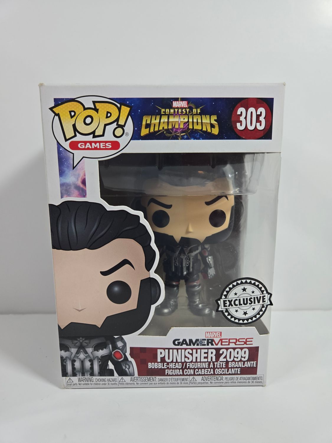 Funko Pop! Vinyl - Marvel Contest of Champions 303: Punisher 2099 (Marvel Gamerverse) Exclusive  - vaulted
