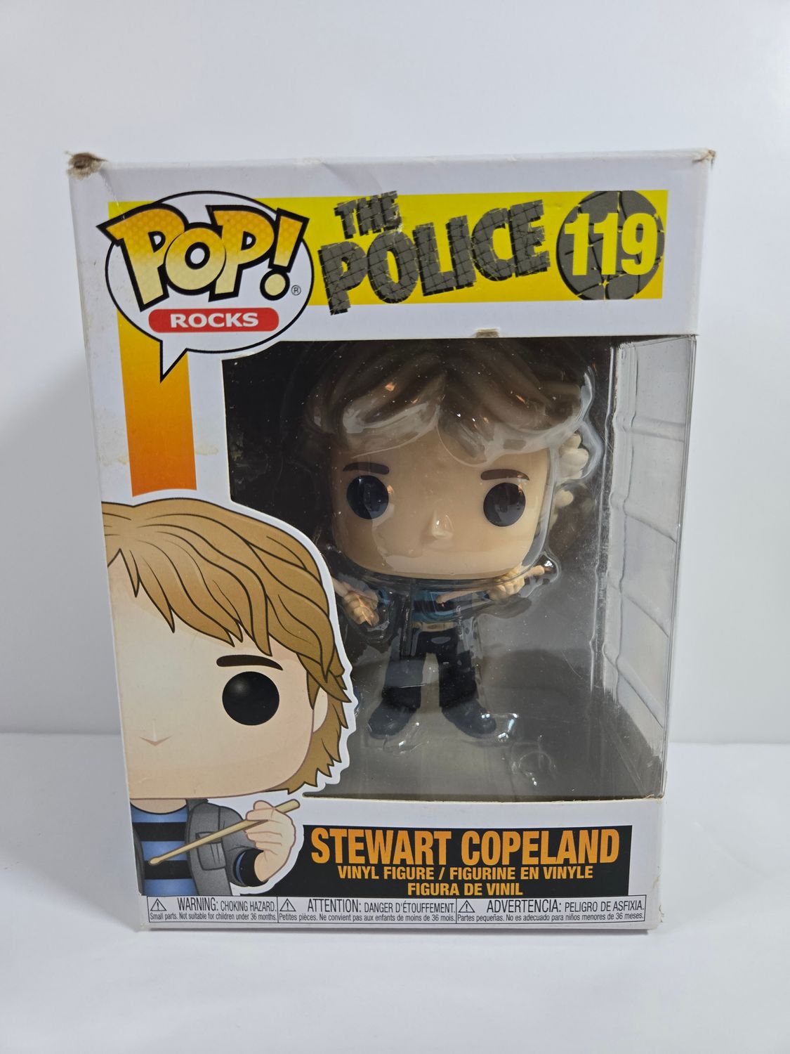 Funko Pop! Vinyl - The Police 119: Stewart Copeland - vaulted *box damaged*