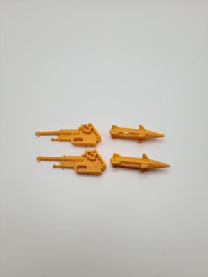 1987 AIR SKIFF pièces de rechange : missiles et canons - G.I. Joe de Hasbro
