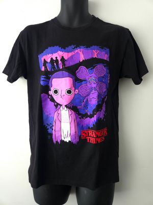Stranger Things Netflix Black T-Shirt Men&#39;s Medium Graphic Tee