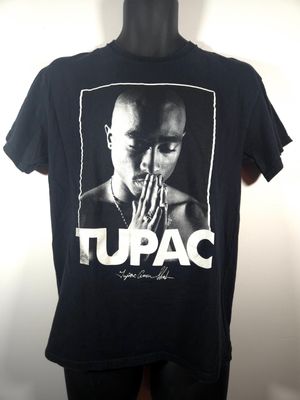 Tupac Rap Music Black Graphic Tee Men&#39;s Small T-Shirt