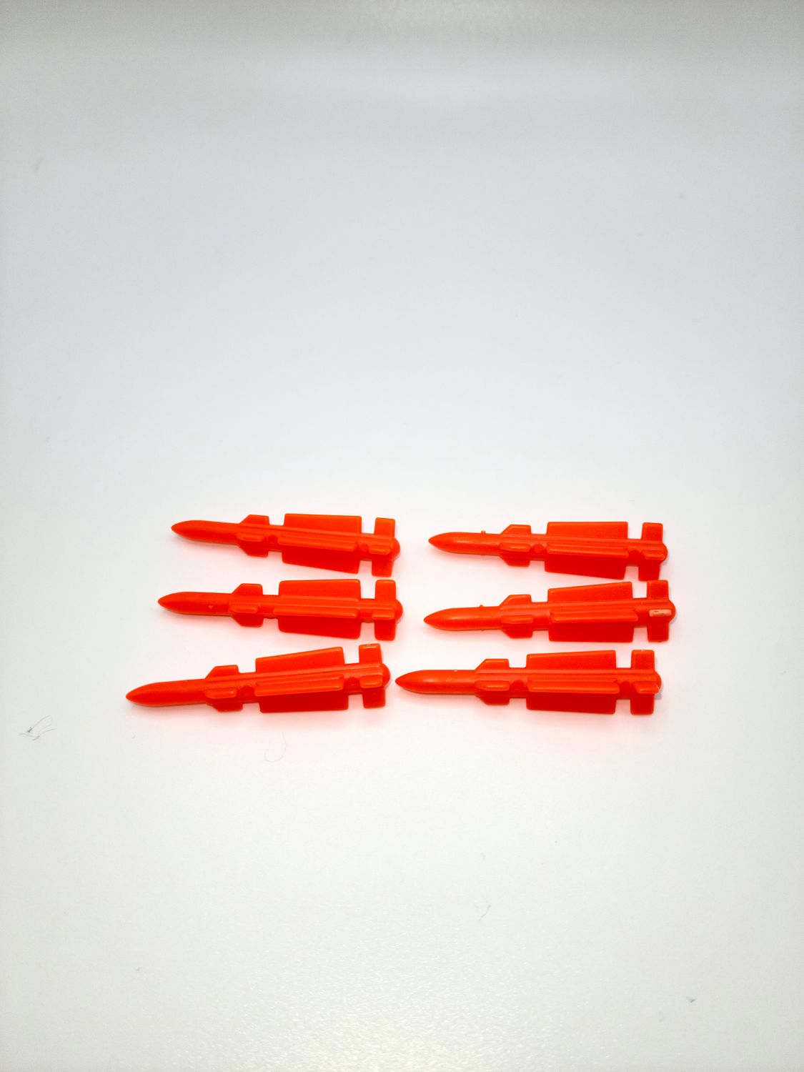 1987 Mobile Command Center Small G.I. Joe vintage - Replacement Parts: Missiles x 6