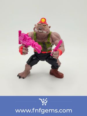 1988 Rocksteady Complet - figurine vintage des Tortues ninjas TMNT