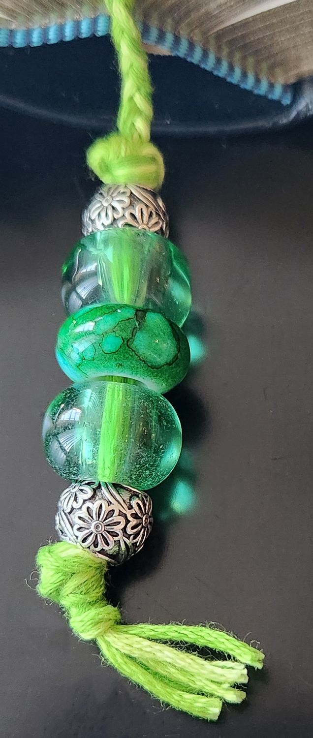 Green Bead Bookmark