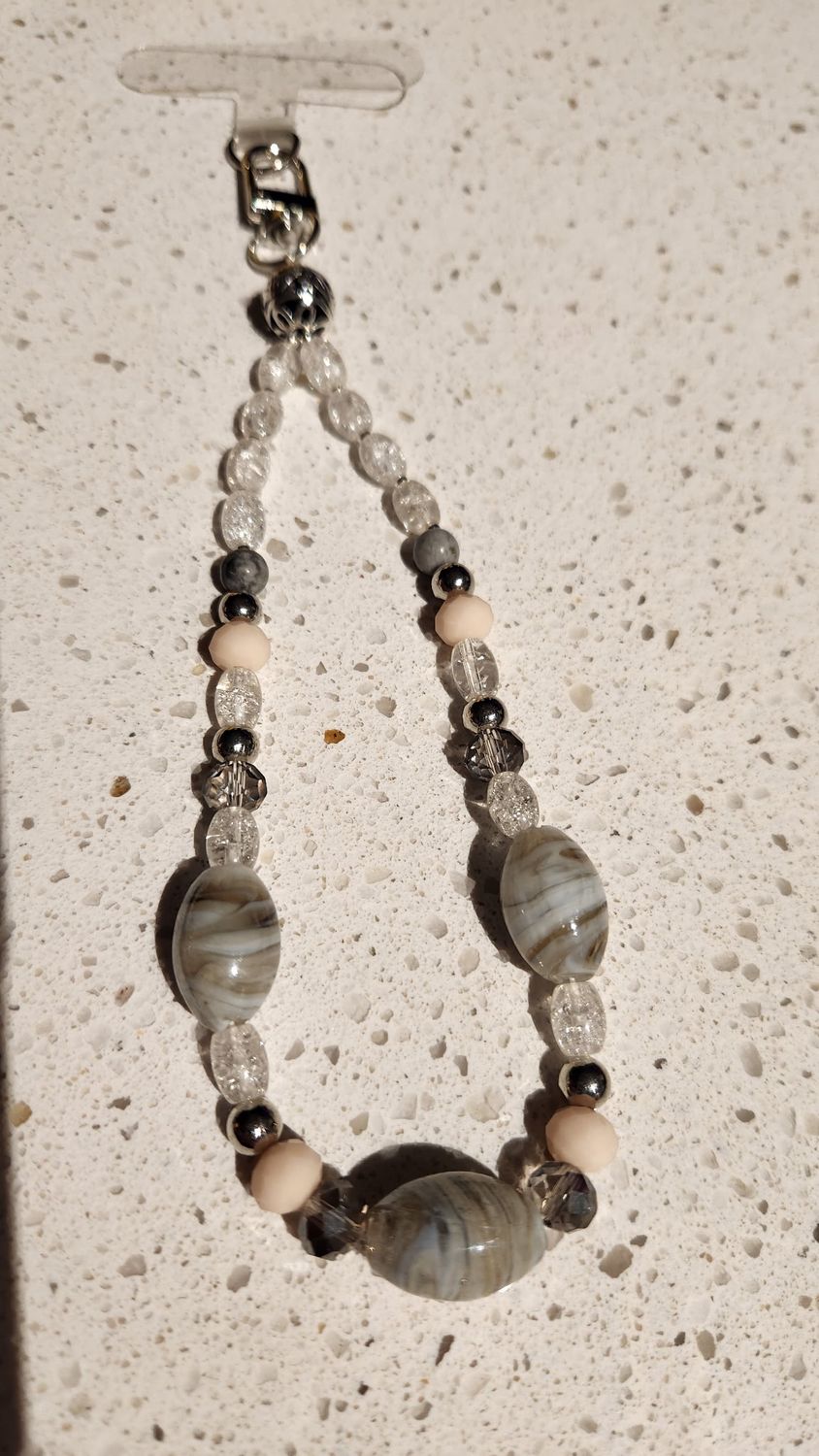 Sandy Gray Phone Trinket