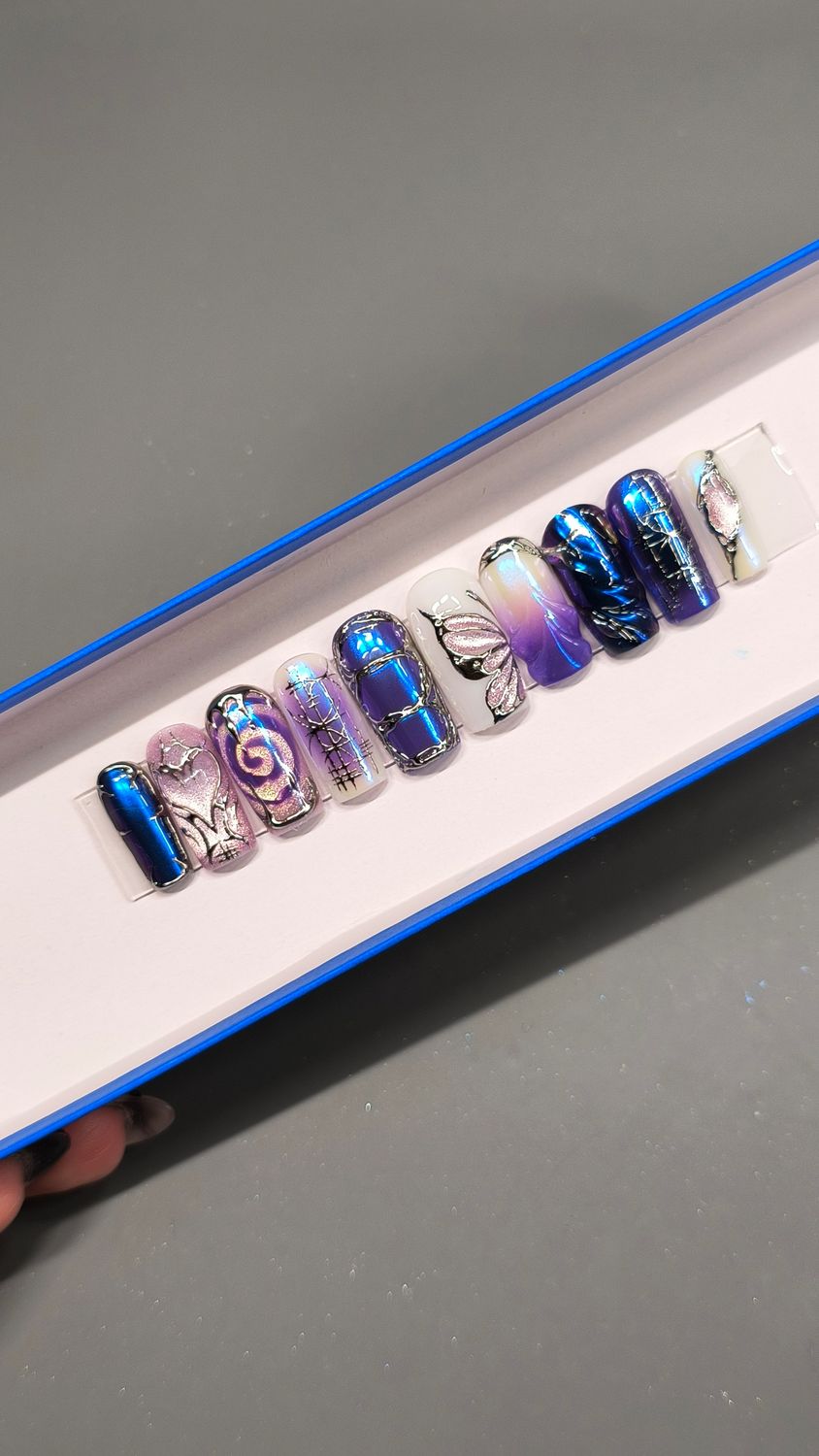 Dreamware| Freestyle| Chrome| Cat Eye| 3D Texture| Gel Press ons